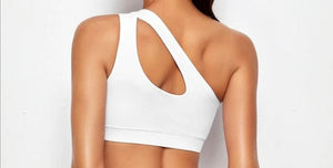 White "LaDiosa" sports bra